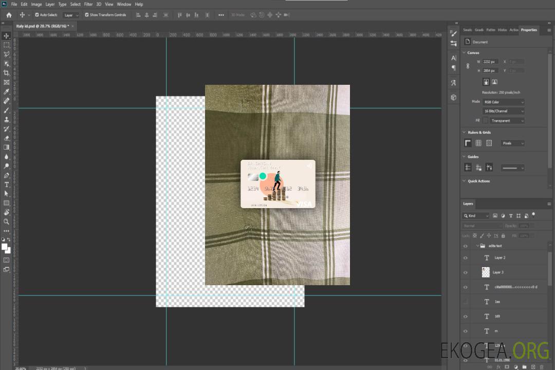 Photolook de la carte visa USA Synchrony Financial Bank avant template Photolook de la carte visa USA Synchrony Financial Bank avant template